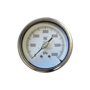 100mm All Stainless Rear Entry Gauge