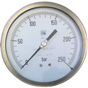 150mm All Stainless Bottom Entry Gauge